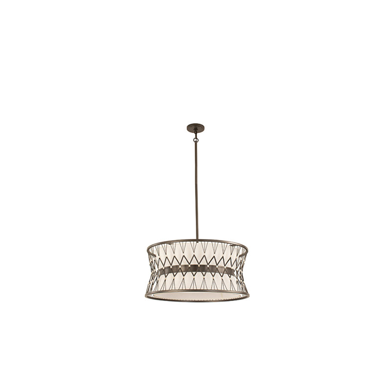 Luminaire suspendu 6 lumières Joliet, H 12 po x l 22 po x P 22 po