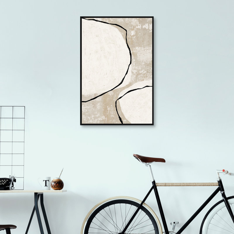 «Neutral Shapes II» par Willowbrook, art mural encadré
