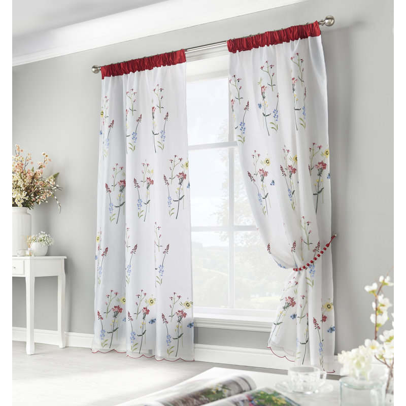 Stamper Semi Sheer Curtain Pair, 147 x 229 cm