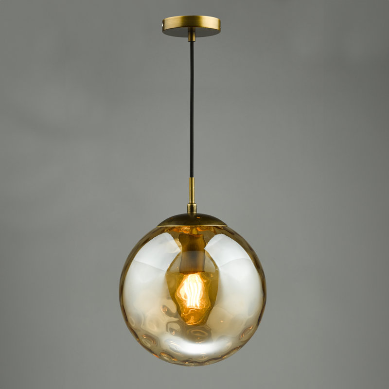 1 - Light Pendant, Bronze/Champagne, 170cm H x 25cm W x 25cm D
