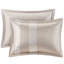 Très grand lit en chenille de luxe - taupe 7 pièces