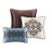 7 Piece King Comforter Blue - Geometric Bedding With Fill, Includes Bed Skirt & Shams Charming , , Machine Washable-116011809-116011811