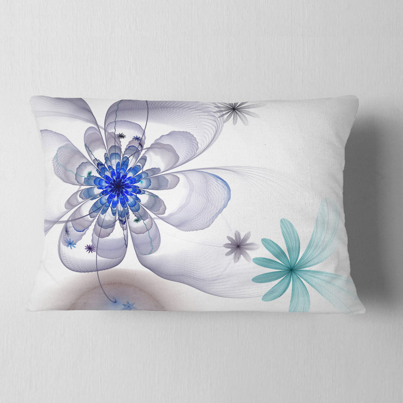 Coussin lombaire en fleur symétrique floral