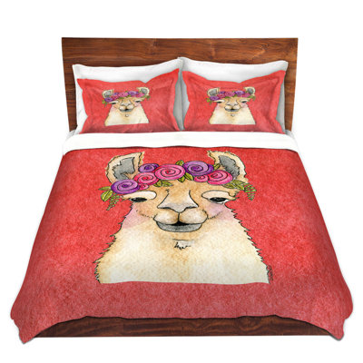 Ensemble de housse de couette guirlande llama
