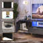 Brilyn Fluted TV Stand, Glossy Media Console with Wave Pattern Buffet Cabinet-1915976574-1936950616