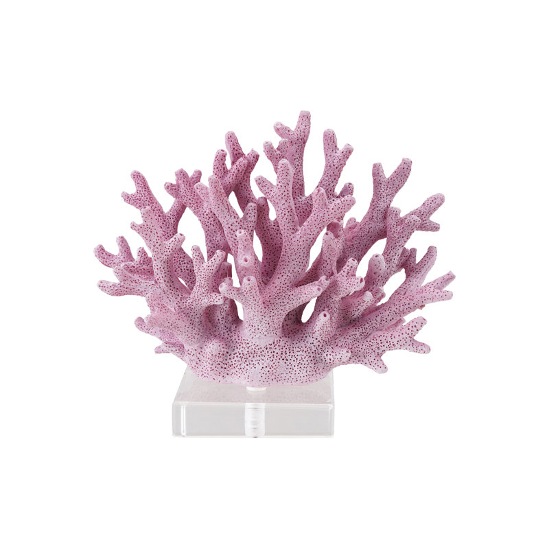 Resin Coral Decor with Acrylic Base
