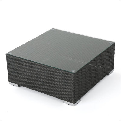 Santa Rosa Table W/Glass Kd (Gry +Alu)