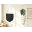Ensemble de 2 vases muraux avec plantes, décoration bohème champêtre pour salle de bain, salon, cuisine ou bureau, 2 options de suspension-870953043