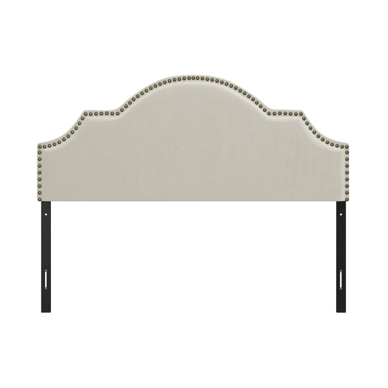 Bolser Upholstered Adjustable Headboard,, Full , Cream