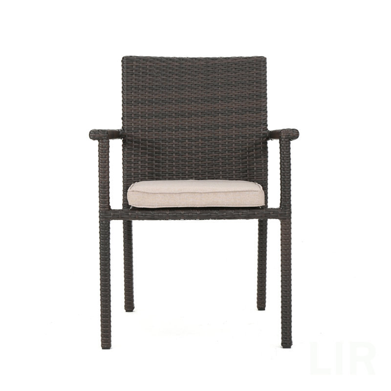 SAN PICO DINING CHAIR-MULTI BROWN,1PC With Cushion, Chair