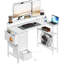 L-Shaped Computer Desk with Built-In Electrical Outlet-1121555739-1121111477