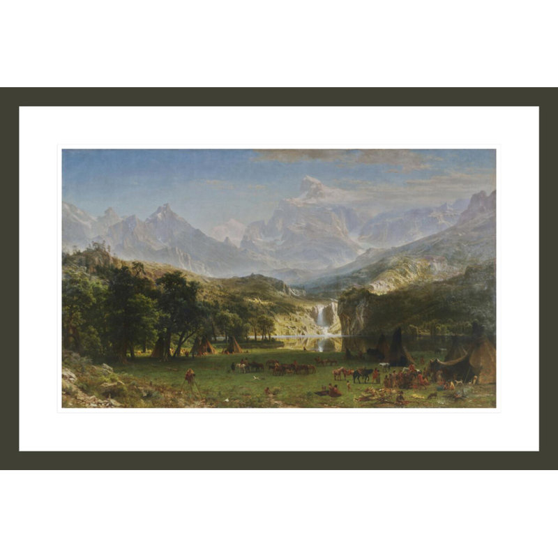 The Rocky Mountains Lander's PeakAlbert Bierstadt - Impression numérique sur toile, H 20,24 po x l 29,5 po