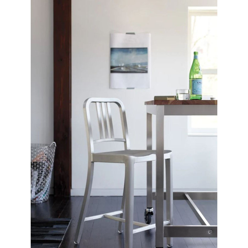 Tabouret naval en acier inoxydable