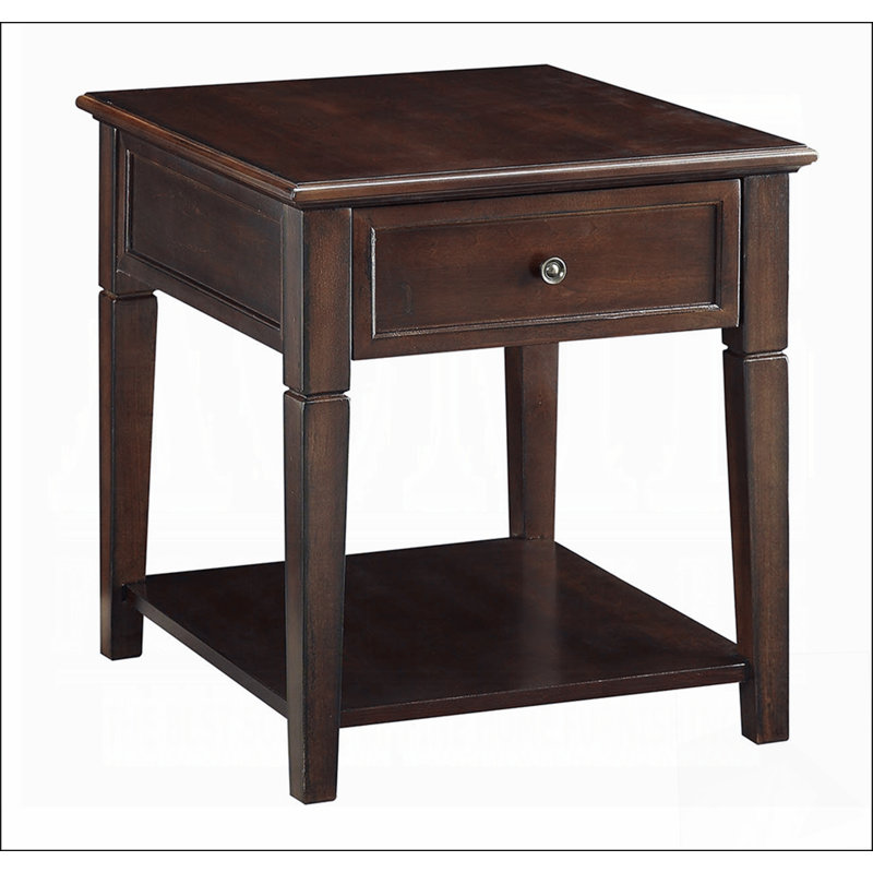 Malachi Walnut Finish End Table Modern End Table Solutions,Compact End Table Collection