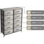 Commode Sorbus avec 10 tiroirs en faux bois - Armoire de rangement pour vêtements-305097369