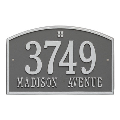 Cape Charles 2-Line Wall Address Plaque