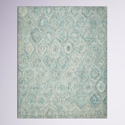 Kline Ikat Hand Tufted Wool Ikat Rug