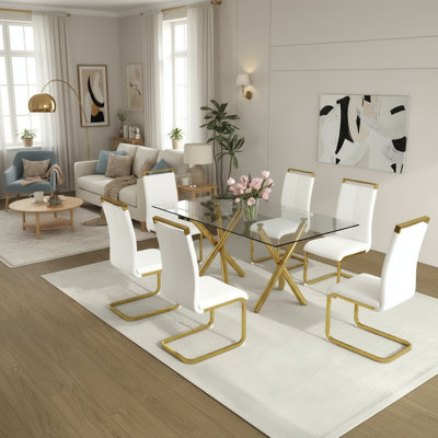 Pavica 7 - Piece Dining Table Sets With 71