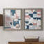 Modern Geo - ensemble de 2 peintures sur toile encadrées-742107969-742107968