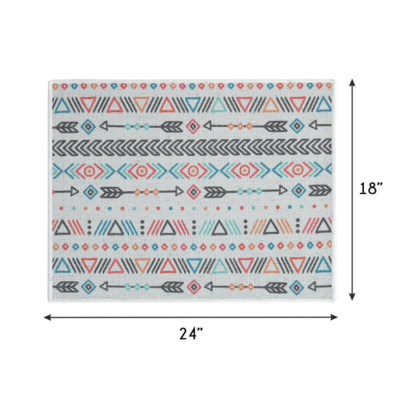Large Foldable Gray Cotton Dish Drying Mat