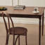Vintage Brown Teak Rectangular Dining Table Set-109514125