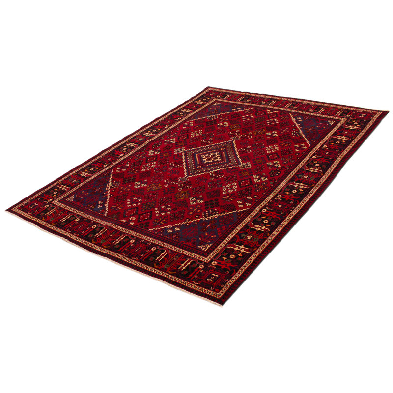 Tapis rouge Kayseri unique en son genre 7 pi 3 po x 10 pi 6 po
