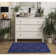 Navy Nasturtium Cut-loop Trellis Area Rug by