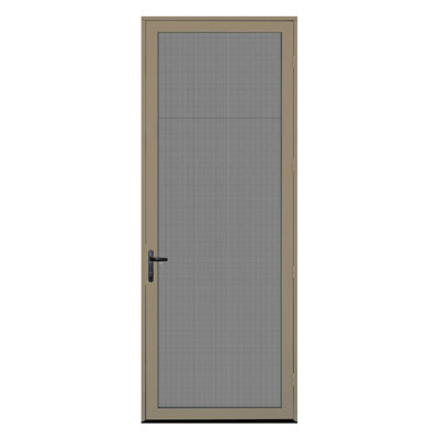 Porte moustiquaire en aluminium de sécurité ultime à une hauteur et à fixation simple 96 po Meshtec 2.1
