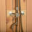 Ellipse Outdoor Shower in Rustic Cedar