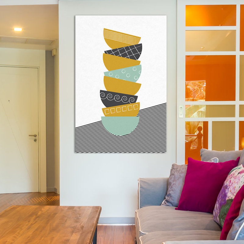 «Bowls», impression sur toile tendue, H 12 po x l 8 po x P 0,75 po, Pas de tapis, Toile tendue