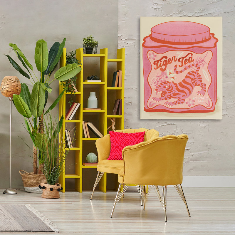 «Tiger Tea Traditional Style» par Carrie Cantwell, H 48 po x l 36 po
