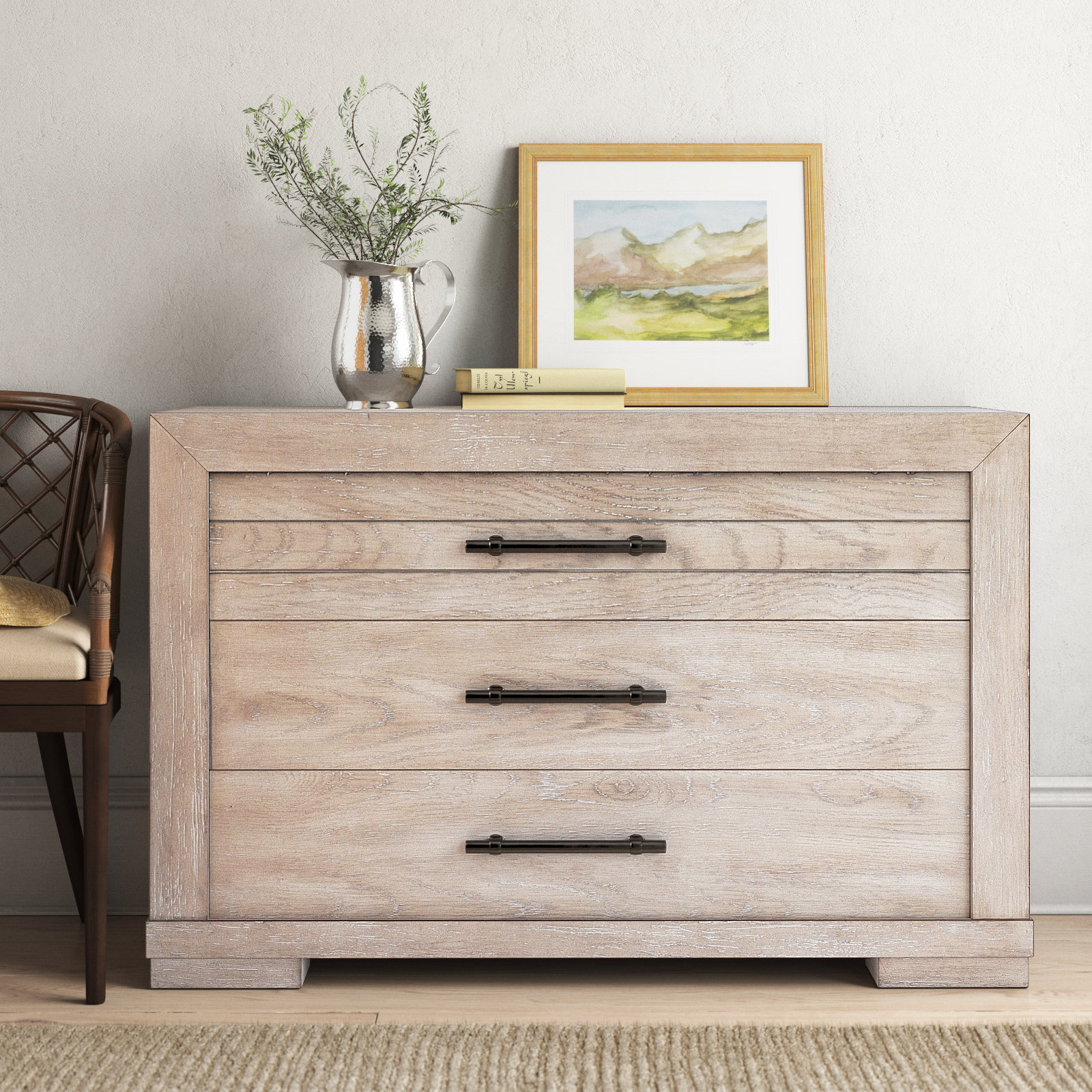 Pewter, Weathered Oak
