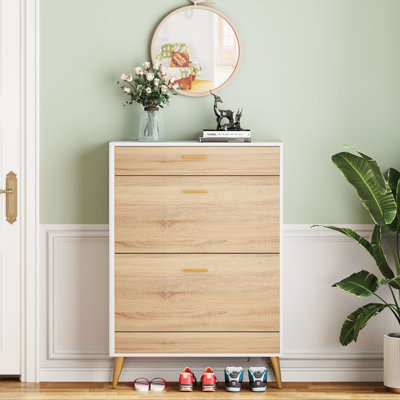16 Pair Shoe Storage Cabinet