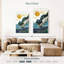 Soleil Avery sur un paysage abstrait-108504073