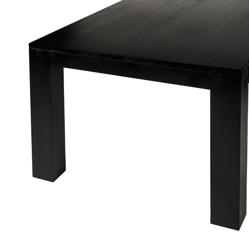 Bronner Solid Wood Dining Table, Black