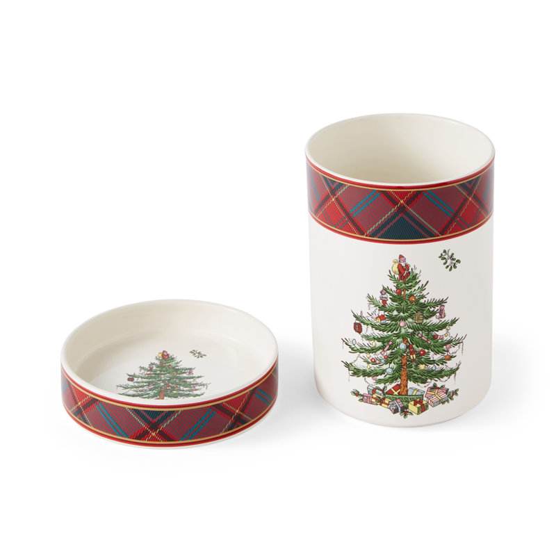 Refroidisseur à vin tartan avec sous-verre