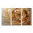 Brown Gilded Mocha Spiral - Abstract Spirals Canvas Wall Art Set-111764950-111764946