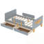 Twin Size Platform Bed with Storage Drawers-623710646-624201547