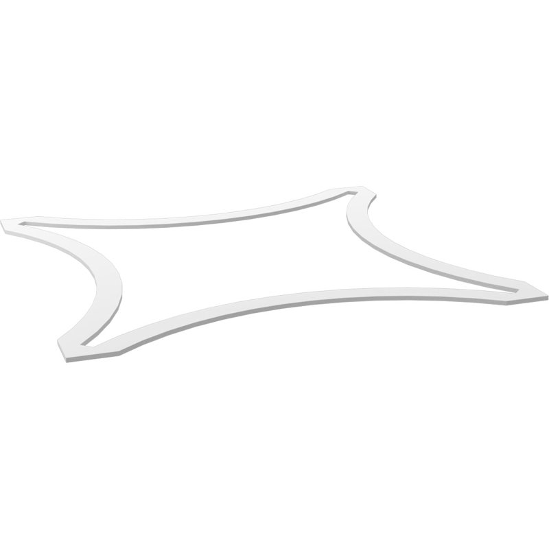 Charpente de plafond décorative Lilley, H 23,37 po x l 23,37 po x P 0,375 po