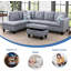 Canapé modulaire en lin 3 pièces-779360836-779360837