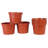 6 Inch  Plastic Pot Terra Cotta (10 Pack)