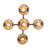 Longinidis 5 - Light Steel Dimmable Geometric Chandelier