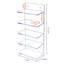 5 Tier Sunglasses Wall Mounted Jewellery Holder