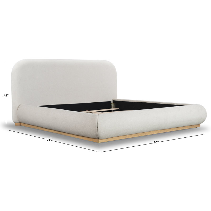 Jennabryanna Boucle Bed, Ivory, King