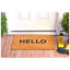 Tapis d'entrée extérieur antidérapant Retro Block Hello-92409209