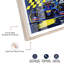 Affiches de Formule 1 «Blue Victory Shadowbox» par Notoriart, cadre blond, 17 x 25-848174314-848174312