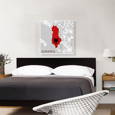 " Albania Country In The Balkans On World Map "