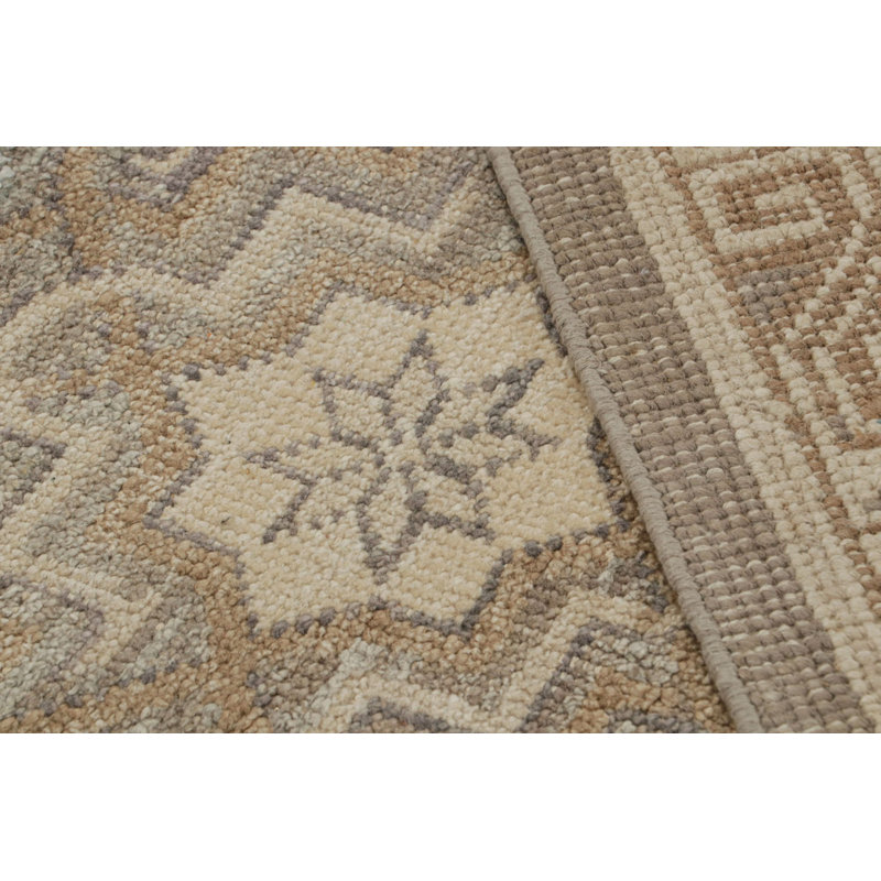 Modern Classics Hand Knotted Geometric Area Rug, Rectangle 6' x 9'