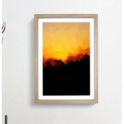 Indian Sunrise in Abstract - Framed Print