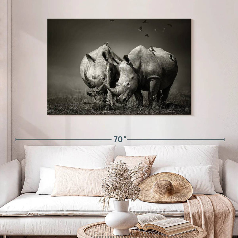 Brampt Monochrome Rhinoceroses